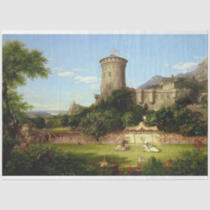 Glorious Past (Mediaeval Joust) (Vintage Art) Tissue Paper