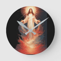 Glorious Risen Christ Christian Wall Clock