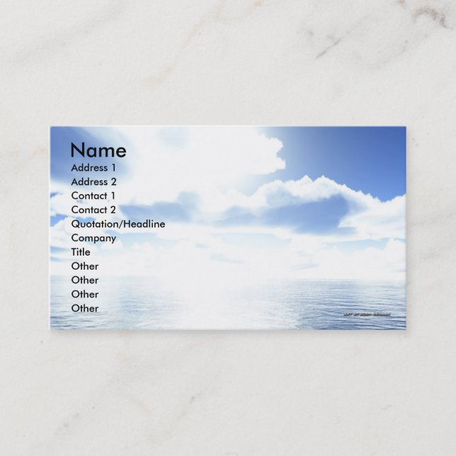 Glory Business Card Template (Front)