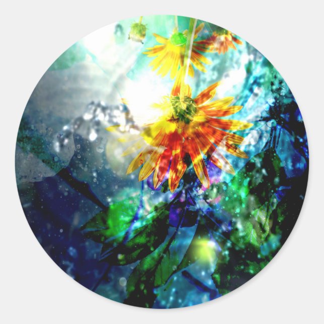 Glory Come Down Classic Round Sticker (Front)