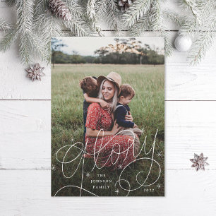 Glory Hand-Lettering Photo Holiday Card
