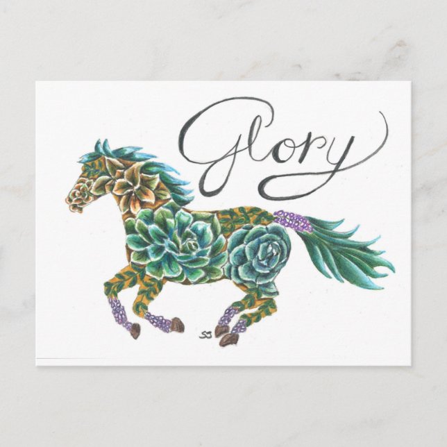 Glory Horse by Sherry Jarvis  Postcard (Front)