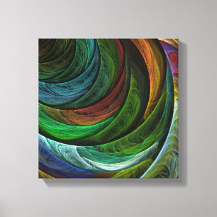 Glory Modern Abstract Art Pattern Black and White Canvas Print