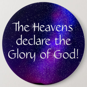 Glory of God 6 Cm Round Badge