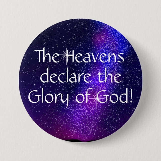 Glory of God 7.5 Cm Round Badge (Front)