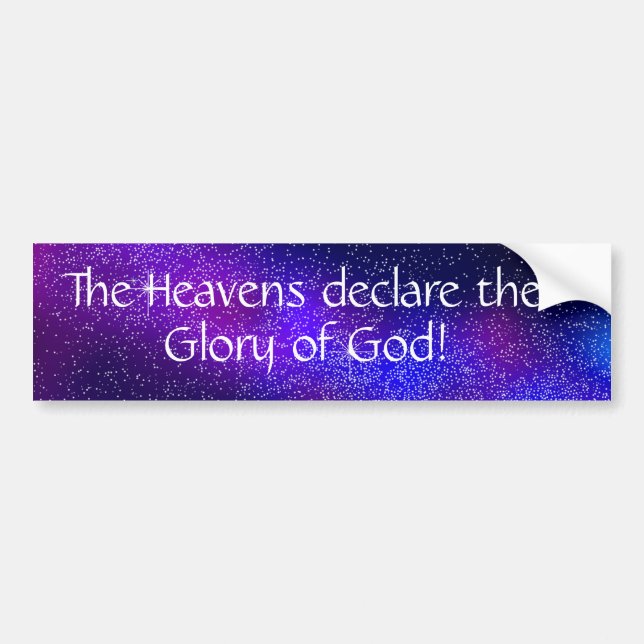 Glory of God   Bumper Sticker (Front)