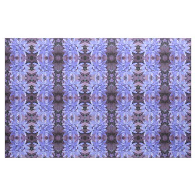Glory of the Snow Blue Floral Fabric (Fat Quarter)