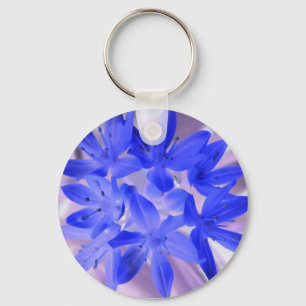 Glory Of The Snow Shocking Blue Keychain