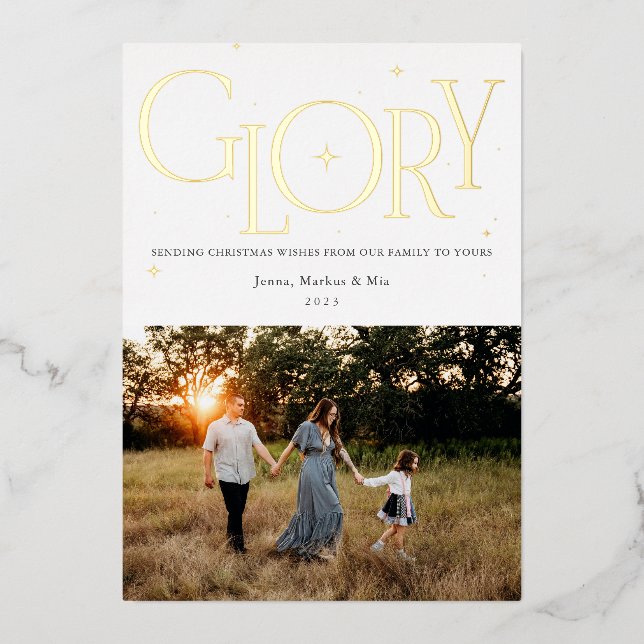 Glory Religious Christmas Deisgn White (Front)