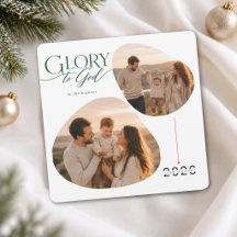 Glory To God Blessed Family Christmas Two Photo
