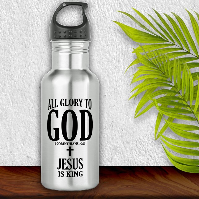 Glory to God Christian 532 Ml Water Bottle (Creator Uploaded)