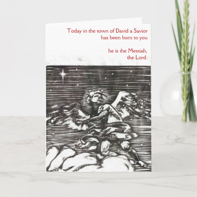 "Glory To God" Christmas Card (Front)