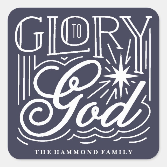 Glory to God Closure Sticker (Front)