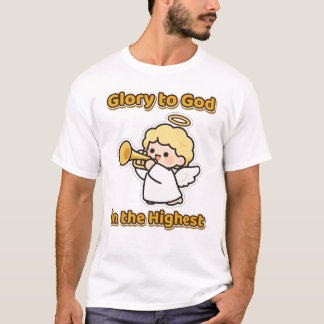 Glory to God in the Highest Christmas Angel T-Shirt