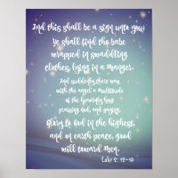 Glory to God Luke Bible Verses Christmas