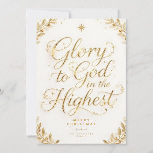 Glory To God Majestic Christmas TMF26 Holiday Card