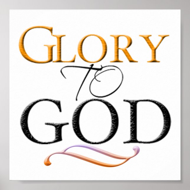 Glory to God Poster (Front)