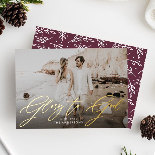 Glory to God Script Overlay Religious Photo (Creator Uploaded)