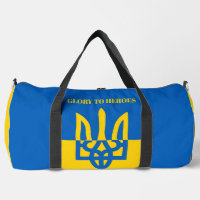 GLORY TO HEROES. UKRAINE. TRIDENT. Large Duffle