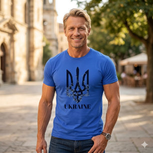 Glory to Heroes. UKRAINE. Trident. Tri-Blend Shirt