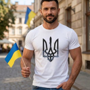Glory to Heroes. UKRAINE. Trident. Tri-Blend Shirt