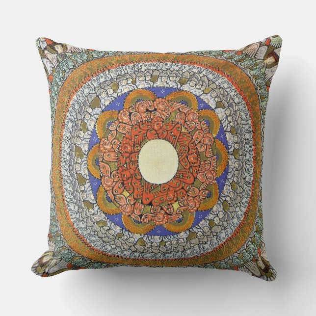 glory to hildegard of bingen cushion (Front)
