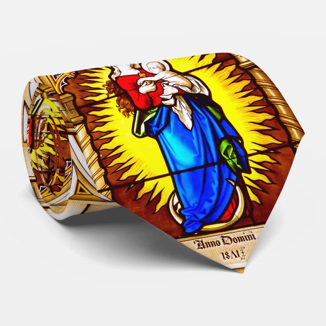 Glory To Jesus And Mary Tie (Rolled)