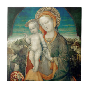 GLORY TO JESUS AND MARY TILE