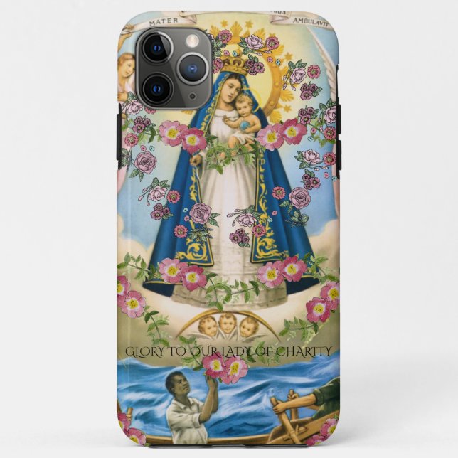 glory to our lady of charity Case-Mate iPhone case (Back)