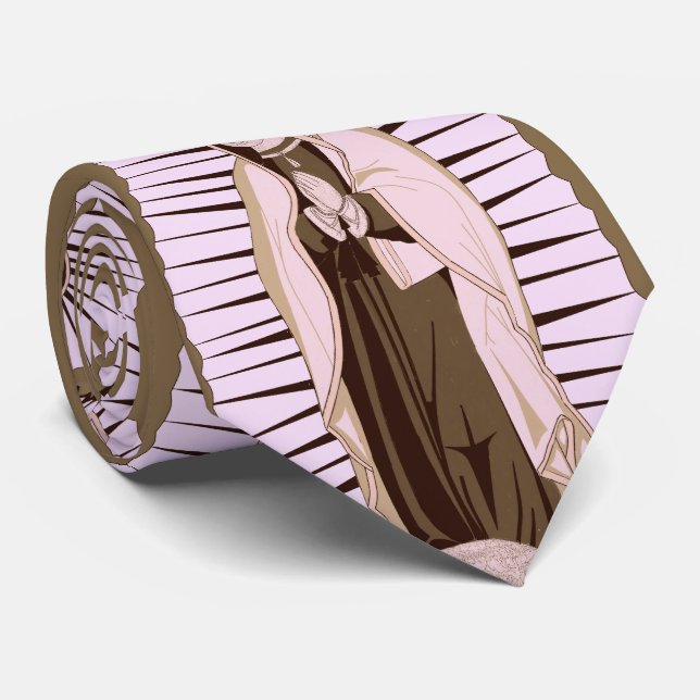 Glory To Our Lady Of Guadalupe Tie (Rolled)