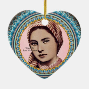 Glory To Saint Bernadette Ceramic Tree Decoration