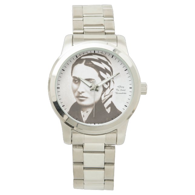 glory to saint bernadette wrist watch (Front)