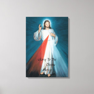 GLORY TO THE DIVINE MERCY CANVAS PRINT