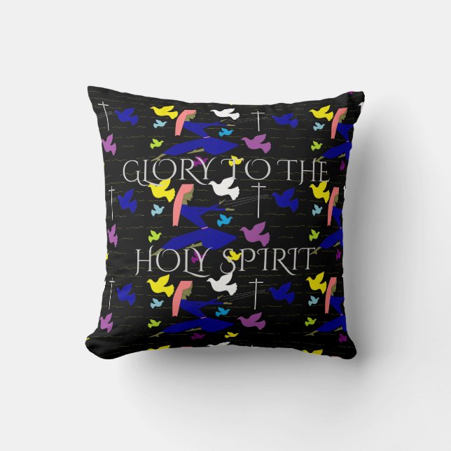 GLORY TO THE HOLY SPIRIT CUSHION (Front)