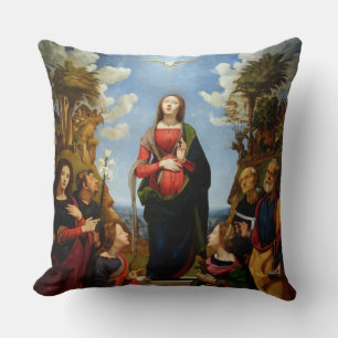 GLORY TO THE IMMACULATE CONCEPTION CUSHION