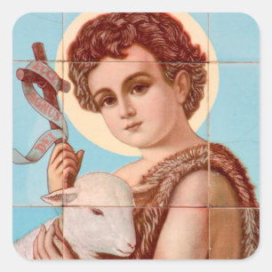 GLORY TO THE LAMB CLASSIC ROUND STICKER