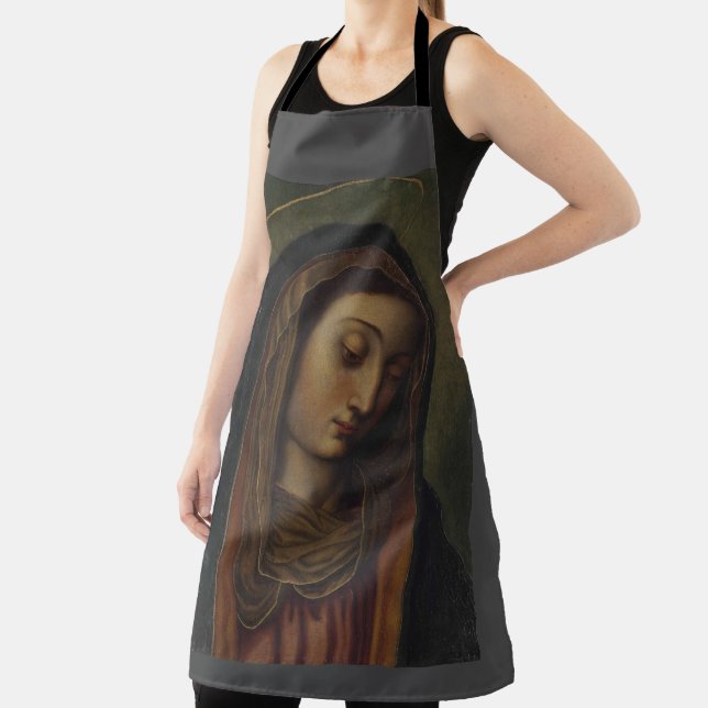 glory to the queen of heaven sticker apron (Insitu)