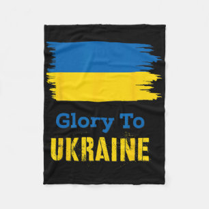 Glory To Ukraine 6 Fleece Blanket