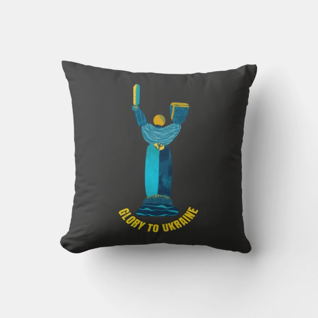 Glory To Ukraine Motherland Monument   Cushion (Front)
