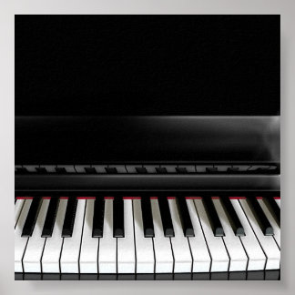 Gloss canvas piano print