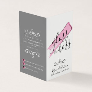 Gloss Like A Boss Folded Business Card