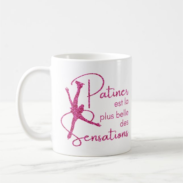 Gloss Pink ice patina Coffee Mug (Left)