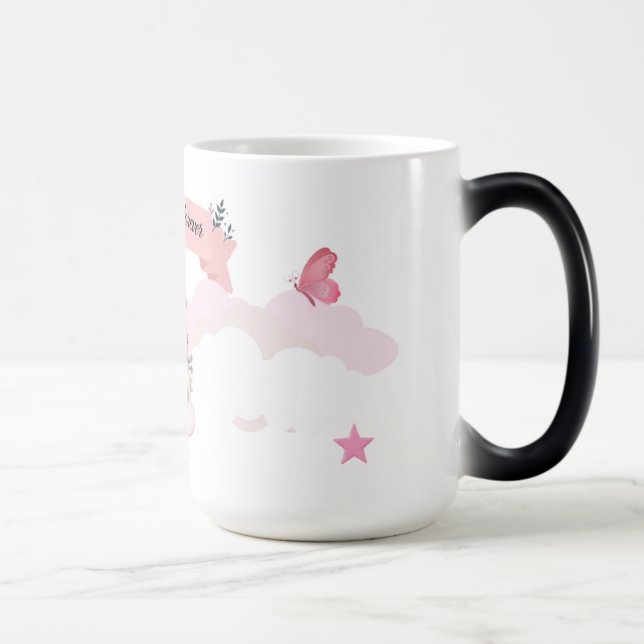 Gloss White Color Magic Mug (Right)