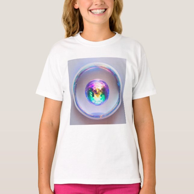 Glossy 3D Bubble T-Shirt – Eye-Catching (Front)