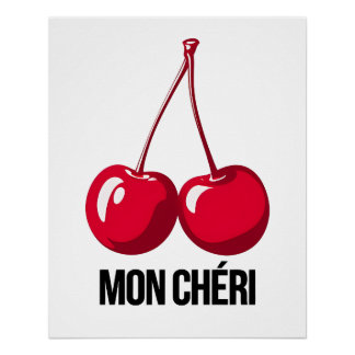 Glossy Art Poster Mon Chéri - Cherry Art