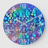 Glossy Blue Purple Wall Art Dream