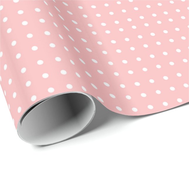 Glossy Blush Pink Wrapping Paper (Roll Corner)