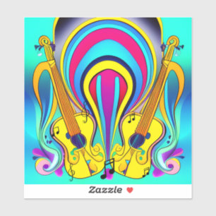 GLOSSY CANVAS OF GUITARS