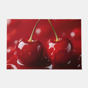 Glossy Cherries Red Syrup Fantasy Doormat