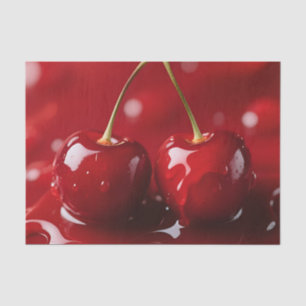Glossy Cherries Red Syrup Fantasy Tissue Paper